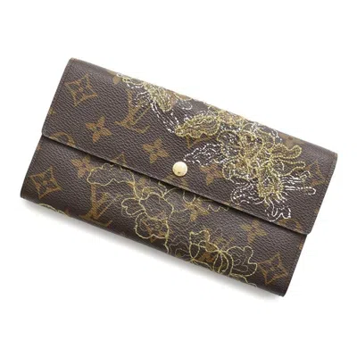 Pre-owned Louis Vuitton Brown Monogram Monogram Long Wallet (bi-fold) ()