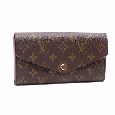 Pre-owned Louis Vuitton Brown Monogram Monogram Long Wallet (bi-fold) ()
