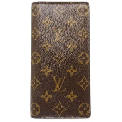 Pre-owned Louis Vuitton Brown Monogram Monogram Long Wallet (bi-fold) ()