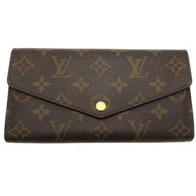 Pre-owned Louis Vuitton Brown Monogram Monogram Long Wallet (bi-fold) ()