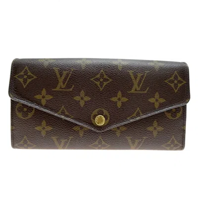Pre-owned Louis Vuitton Brown Monogram Monogram Long Wallet (bi-fold) ()