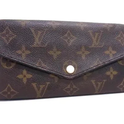 Pre-owned Louis Vuitton Brown Monogram Monogram Long Wallet (bi-fold) ()