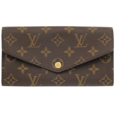 Pre-owned Louis Vuitton Brown Monogram Monogram Long Wallet (bi-fold) ()