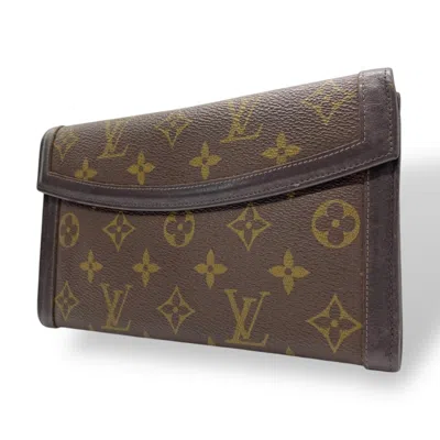 Pre-owned Louis Vuitton Brown Monogram Monogram Long Wallet (bi-fold) ()