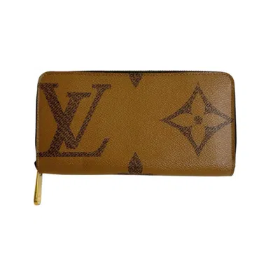Pre-owned Louis Vuitton Brown Monogram Monogram Long Wallet (bi-fold) ()