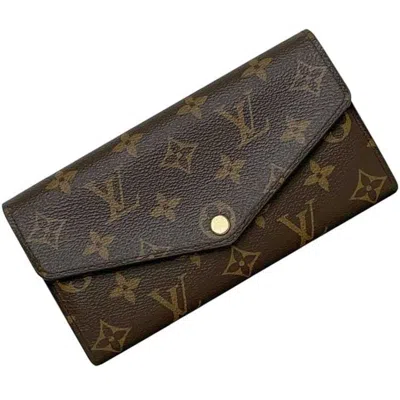 Pre-owned Louis Vuitton Brown Monogram Monogram Long Wallet (bi-fold) ()