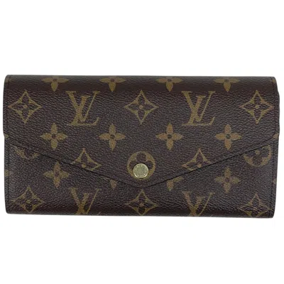 Pre-owned Louis Vuitton Brown Monogram Monogram Long Wallet (bi-fold) ()