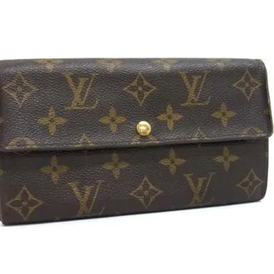 Pre-owned Louis Vuitton Brown Monogram Monogram Long Wallet (bi-fold) ()