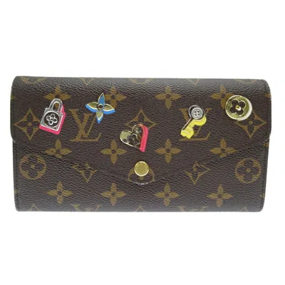 Pre-owned Louis Vuitton Brown Monogram Monogram Long Wallet (tri-fold) ()