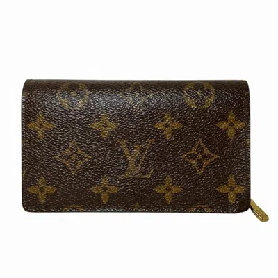 Pre-owned Louis Vuitton Brown Monogram Monogram Middle Wallet (bi-fold) ()