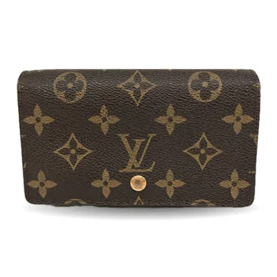 Pre-owned Louis Vuitton Brown Monogram Monogram Middle Wallet (bi-fold) ()