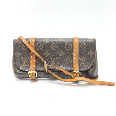 Pre-owned Louis Vuitton Brown Monogram Monogram Pochette Pouch Sling Bag ()