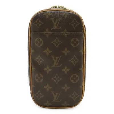 Pre-owned Louis Vuitton Brown Monogram Monogram Pochette Shoulder Bag ()