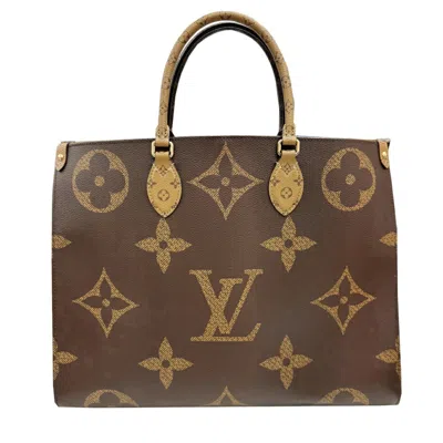 Pre-owned Louis Vuitton Brown Monogram Monogram Reverse Monogram Monogram Reverse Tote Bag ()