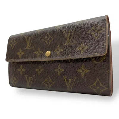 Pre-owned Louis Vuitton Brown Monogram Monogram Wallet (bi-fold) ()