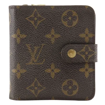 Pre-owned Louis Vuitton Brown Monogram Monogram Wallet (bi-fold) () In Brown, Monogram