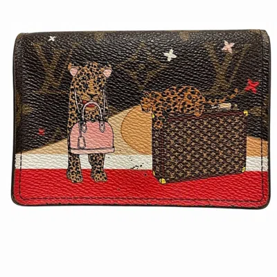 Pre-owned Louis Vuitton Brown Monogram Monogram Wallet (tri-fold) ()