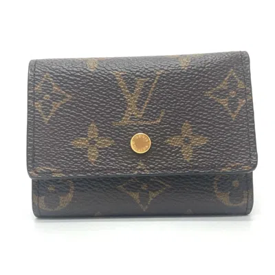 Pre-owned Louis Vuitton Brown Monogram Monogram Wallet (tri-fold) ()