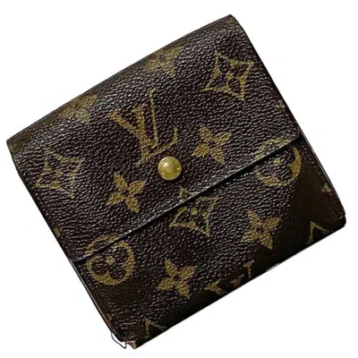 Pre-owned Louis Vuitton Brown Monogram Monogram Wallet (tri-fold) ()