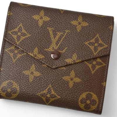 Pre-owned Louis Vuitton Brown Monogram Monogram Wallet (tri-fold) ()