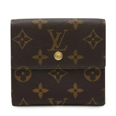 Pre-owned Louis Vuitton Brown Monogram Monogram Wallet (tri-fold) ()
