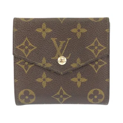 Pre-owned Louis Vuitton Brown Monogram Monogram Wallet (tri-fold) ()