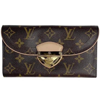 Pre-owned Louis Vuitton Brown Monogram Monogram Wallet (tri-fold) ()