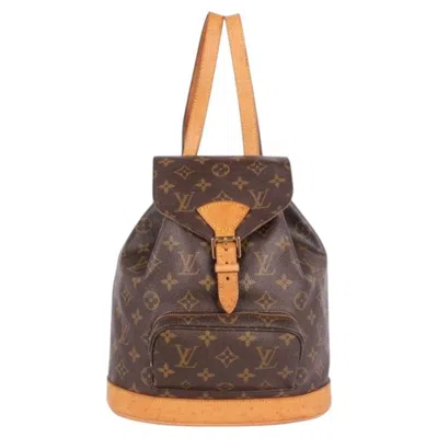 Pre-owned Louis Vuitton Brown Monogram Montsouris Pm Backpack, 2001