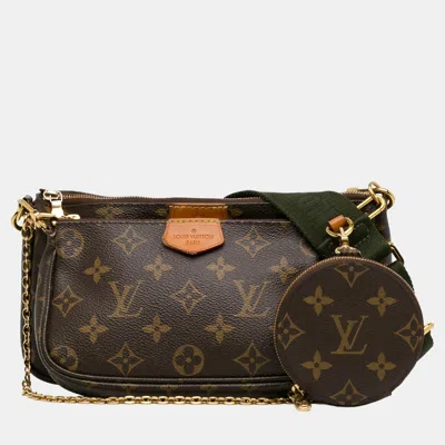 Pre-owned Louis Vuitton Brown Monogram Multi Pochette Accessoires