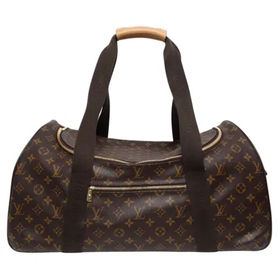 Pre-owned Louis Vuitton Brown Monogram Neo Eole 55 Duffle Roller Suitcase