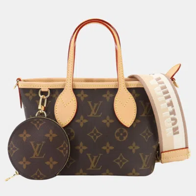 Pre-owned Louis Vuitton Brown Monogram Neverfull Bb Tote Bag