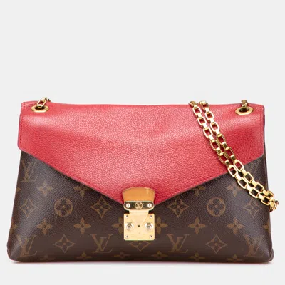 Pre-owned Louis Vuitton Brown Monogram Pallas Chain