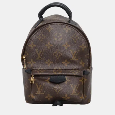 Pre-owned Louis Vuitton Brown Monogram Palm Spring Mini Backpack