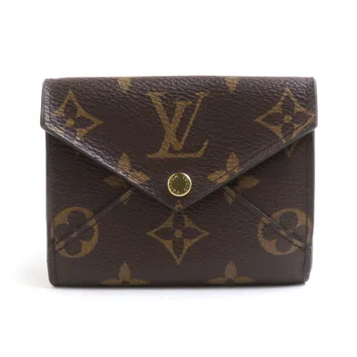 Pre-owned Louis Vuitton Brown Monogram Pink Monogram Wallet (tri-fold) ()