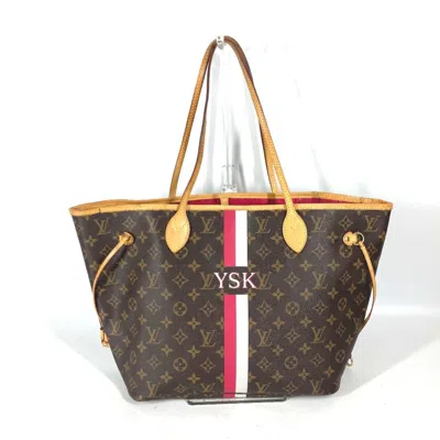 Pre-owned Louis Vuitton Brown Monogram Pink Pivoine Monogram Shoulder Bag Tote Bag ()