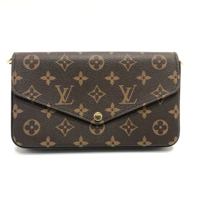 Pre-owned Louis Vuitton Brown Monogram Pochette Pouch Shoulder Bag ()
