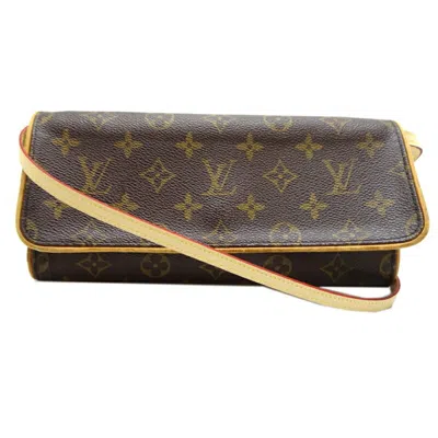 Pre-owned Louis Vuitton Brown Monogram Pochette Shoulder Bag ()