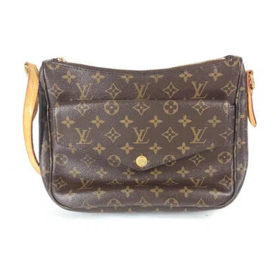 Pre-owned Louis Vuitton Brown Monogram Pochette Shoulder Bag ()