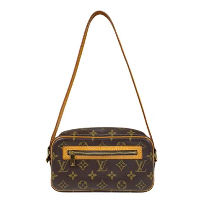 Pre-owned Louis Vuitton Brown Monogram Pochette Shoulder Bag ()