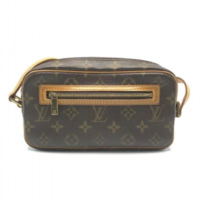 Pre-owned Louis Vuitton Brown Monogram Pochette Shoulder Bag ()