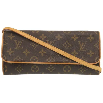 Pre-owned Louis Vuitton Brown Monogram Pochette Shoulder Bag ()