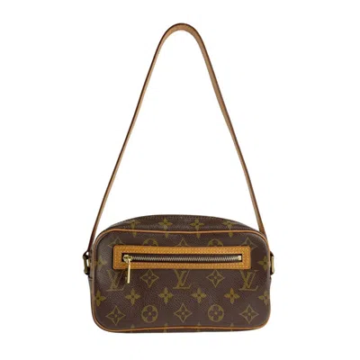 Pre-owned Louis Vuitton Brown Monogram Pochette Shoulder Bag ()