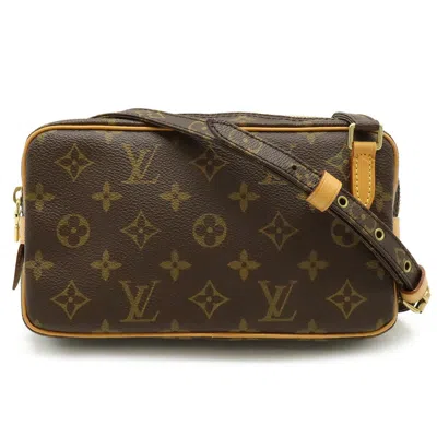 Pre-owned Louis Vuitton Brown Monogram Pochette Shoulder Bag ()