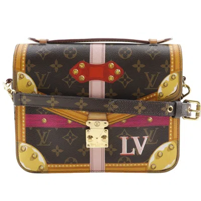 Pre-owned Louis Vuitton Brown Monogram Pochette Shoulder Bag ()