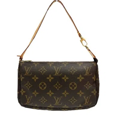 Pre-owned Louis Vuitton Brown Monogram Pochette Shoulder Bag ()