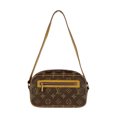 Pre-owned Louis Vuitton Brown Monogram Pochette Shoulder Bag ()