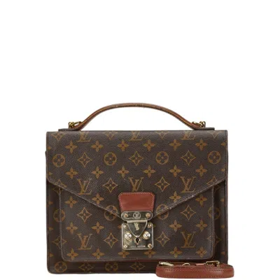 Pre-owned Louis Vuitton Brown Monogram Pvc Leather Handbag Shoulder Bag () In Brown, Monogram