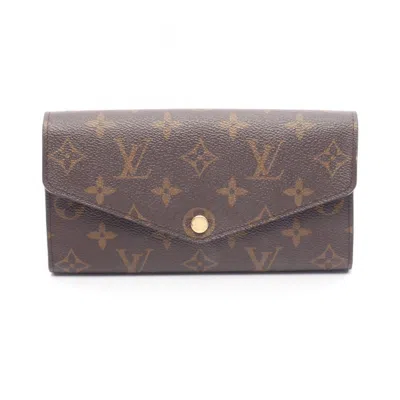 Pre-owned Louis Vuitton Brown Monogram Pvc Long Wallet (bi-fold) ()