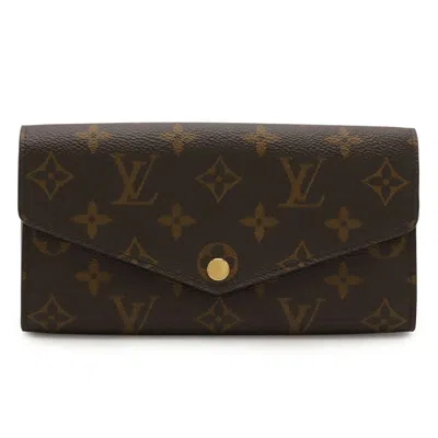 Pre-owned Louis Vuitton Brown Monogram Pvc Long Wallet (bi-fold) ()