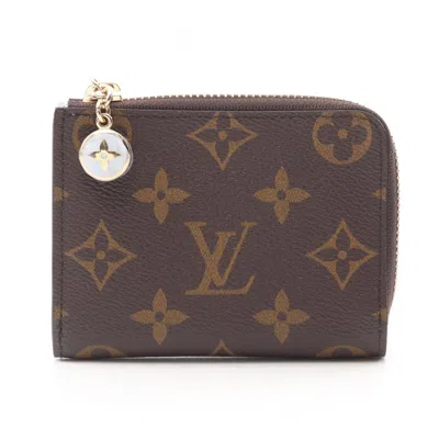 Pre-owned Louis Vuitton Brown Monogram Pvc Wallet (bi-fold) ()
